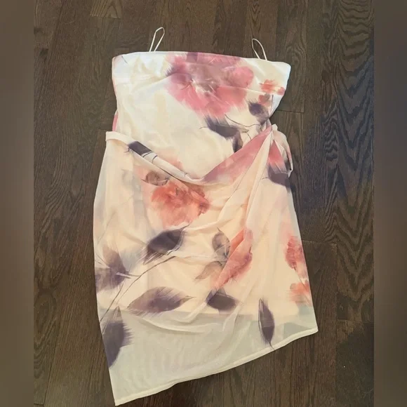 Dynamite Draped mesh mini dress - new with tags - size XL - Picture 4 of 5